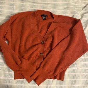 Orange cardigan